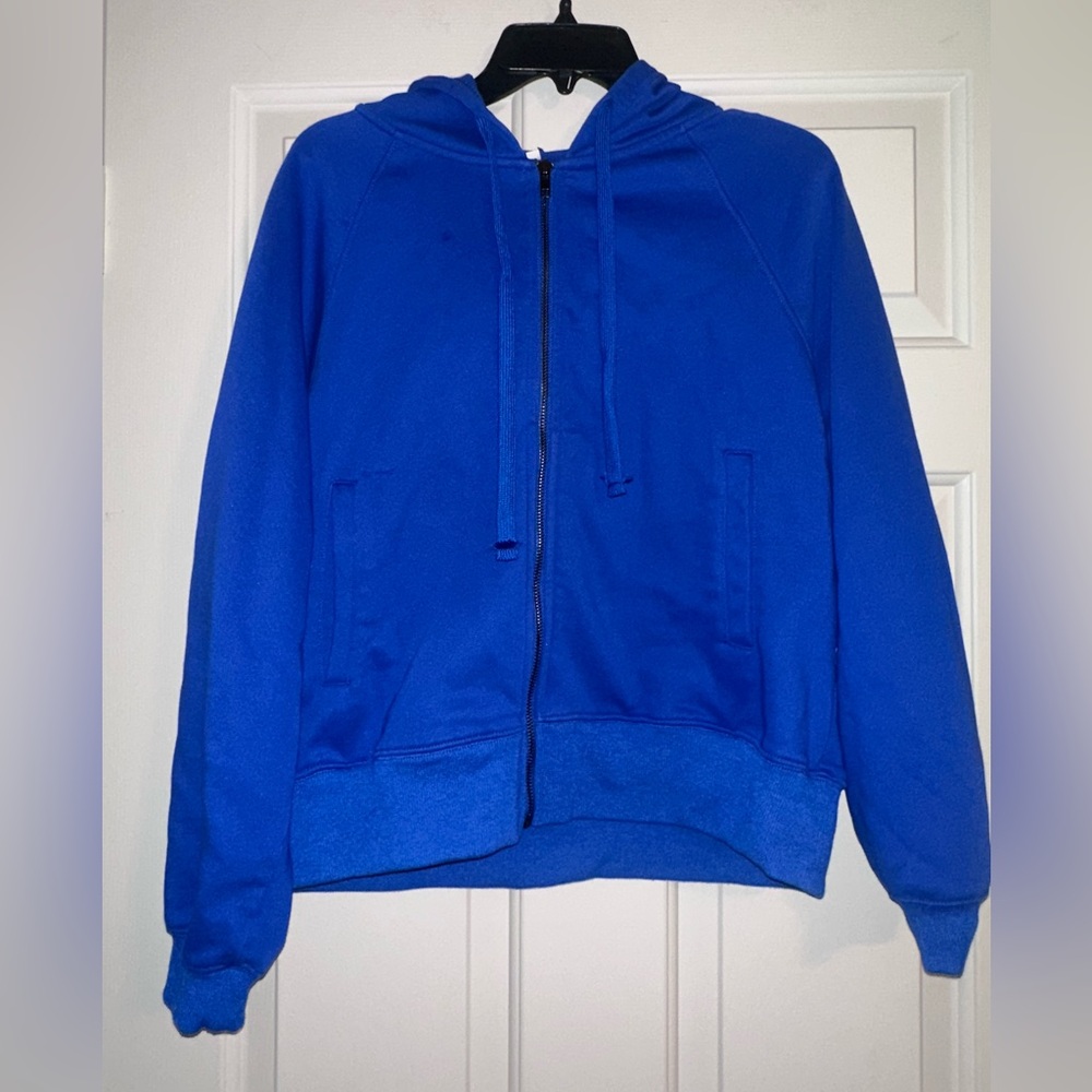 Blue Zip-Up Hoodie